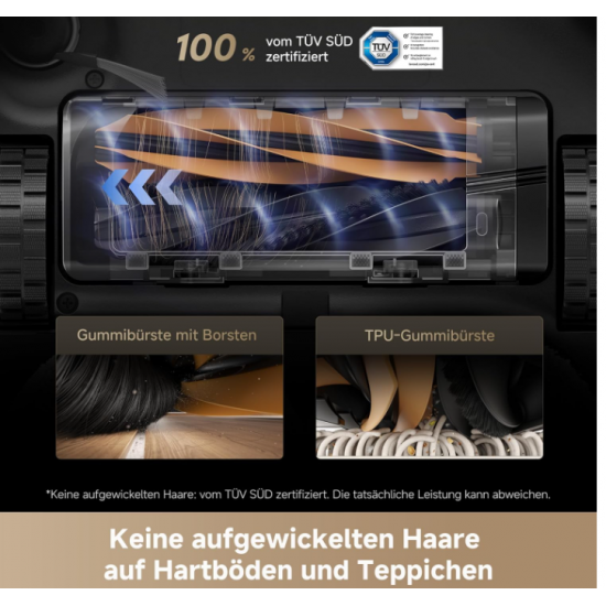 Dreame L40s Pro Ultra Saugroboter – Selbstreinigende Wischmopps, 19.000 Pa Saugkraft, 100% Detangling DuoBrush, Hindernisvermeidung, Ausfahrbare Mopps, Sprachsteuerung