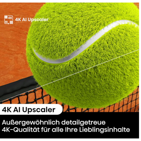 Hisense 43E6NT 108 cm (43 Zoll) 4K UHD Smart TV – HDR, Dolby Vision, Precision Colour, 60Hz, Triple Tuner, HDMI 2.1, Bluetooth, WiFi, Alexa Built-in, Schwarz [Modell 2024, Energieklasse E]