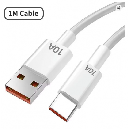 Universal 120W 10A Super Schnellladekabel – Dual USB Typ-C Kabel mit High-Speed Datenübertragung für Samsung, Xiaomi 15, Huawei, iPhone & mehr