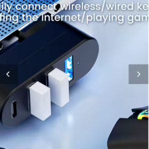 USB Hub 3.0 Adapter mit 4 Ports – High Speed USB Splitter & U Disk Reader, Typ-C Anschluss, Drehbar, Für Xiaomi, MacBook, Laptop & PC Zubehör